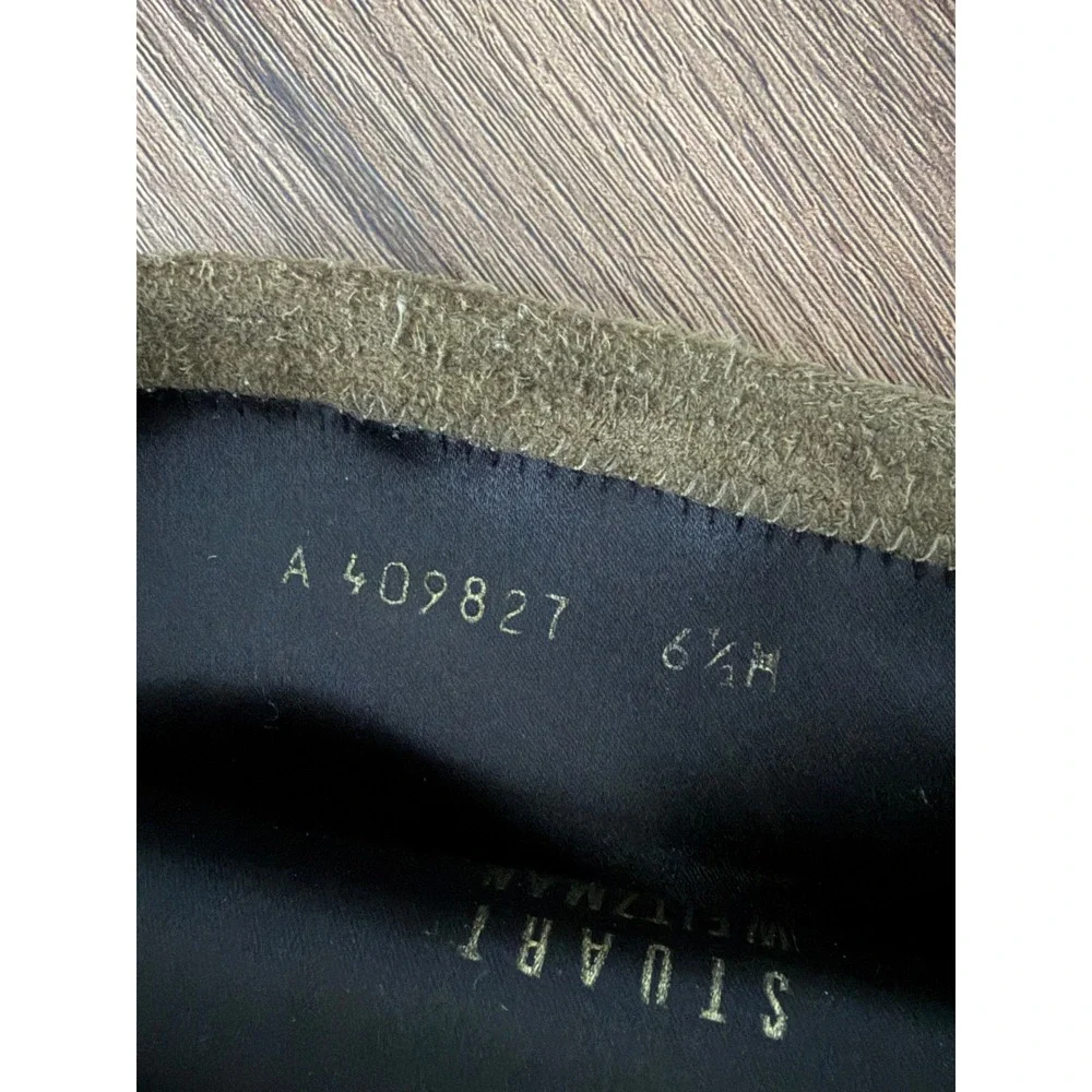 Stuart Weitzman Lowland Olive Green Suede Over the Knee Boots 6.5 M Spain